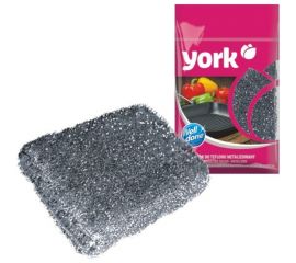 Губка для тефлона YORK Лиза в металлизированной оплётке 032020 