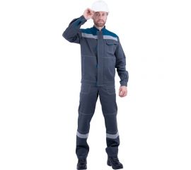 Летний костюм ГК Спецобъединение РАЦИОНАЛИЗАТОР серый/бирюзовый Кос 004/96/182 