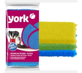 Губка для тефлона YORK Линда в пластиковой оплётке 032010 