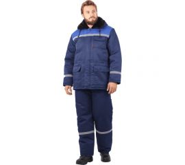 Утепленный костюм ГК Спецобъединение МЕТЕЛИЦА темно-синий/василёк, р. 104-108, рост 158-164 Кос 306/104/158 