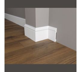 Напольный плинтус Decor-Dizayn ударопрочный влагостойкий под покраску 120Х15Х2000 мм DD004 