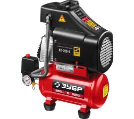 Безмасляный воздушный компрессор ЗУБР 200 л/мин, 1500 Вт КП-200-6 