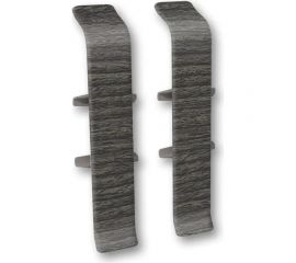 Соединитель для плинтуса DECONIKA (70 мм, 352 Каштан серый, 2 шт.) Д-П70-С-Ф2 352 КШТ СЕР 