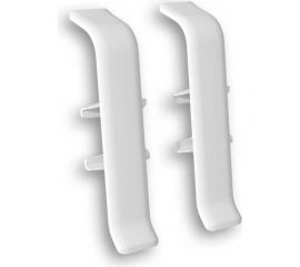 Соединитель для плинтуса DECONIKA (70 мм, 001 Белый, 2 шт.) Д-П70-С-Ф2 001 БЕЛ 