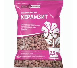 Керамзит Долина Плодородия средний, 2.5 л 4603725847286 