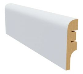 Плинтус белый МДФ Krispo 16х60х2400 мм AGIS КР-202-60 