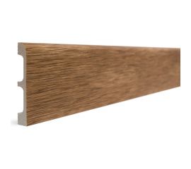 Плинтус напольный ударопрочный влагостойкий (вишня; 80Х13Х2400 мм) Decor-Dizayn 706-83SH 