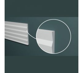 Стеновой молдинг (панель) Decor-Dizayn ""Грани"" ударопрочная, влагостойкая, под покраску 150Х10Х2000мм DD903 