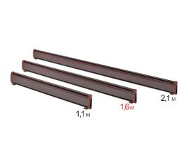 Электрический плинтусный обогреватель Mr.Tektum Smart 1,6м 675Вт коричневый AG-SMART16-BR 