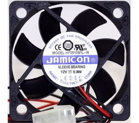 Вентилятор JAMICON KF0510S1L 50х50х10 12В с разъемом 2 конт.MOLEX 5239-2(PHU-2) С00035772 