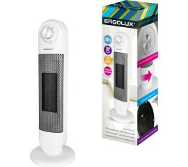 Вертикальный тепловентилятор (вентилятор) ERGOLUX ELX-FH03-C01 белый PTC, 40/1000/2000 Вт 14540 