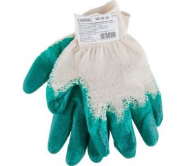 Хлопчатобумажные перчатки с латексным покрытием STARTUL размер 9 ST7195 