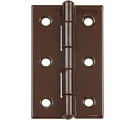 Петля VORMANN узкая, 60х34х1,4 мм, оцинкованная, латунный штифт, цвет: коричневый 00501 060 B 