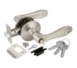 Ручка защелка PUNTO 6037 SN-E кл./фик. мат. никель 36899 