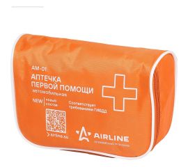 Автомобильная аптечка в текстильном футляре Airline Соответствует требованиям ГИБДД AM-01 