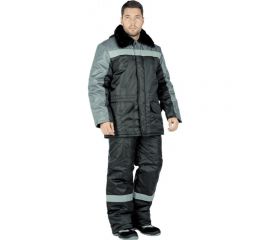 Утепленная куртка ГК Спецобъединение РЕГИОН черно-серая, р. 104-108, рост 182-188 Кур 314/104/182 