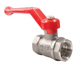 Шаровой кран для воды VALFEX OPTIMA латунный 3/4"" ВР/ВР рычаг, никелированный 11Б27фт1М VF.214.NLR1.034.Bir 