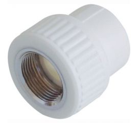 Комбинированная муфта PP-R белая, 32х1 дюйм ВР 10129032 127-0237 