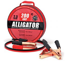 Морозостойкие провода прикуривания с брезентовой сумкой (100 CCA, 200А, длина 2.5 м) ALLIGATOR BC-200 