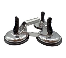 Алюминиевая зажимная тройная присоска для плитки и стекла TRIO-DIAMOND, 118 мм 282003 