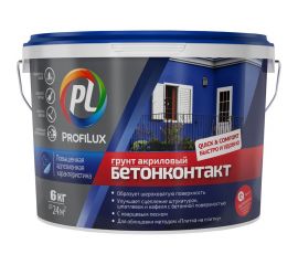 Грунт Profilux БЕТОНКОНТАКТ для вн. и нар. работ 6 кг Н0000001215 
