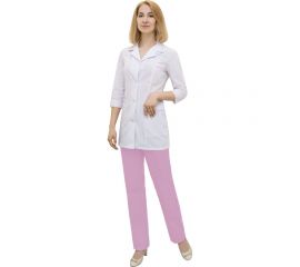 Женский костюм Tekca Line Эконом белый/розовый, р.48-50, рост 158-164 2029120593269 