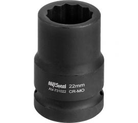 Головка ударная двенадцатигранная (22 мм; 3/4""DR) AV Steel AV-731022 