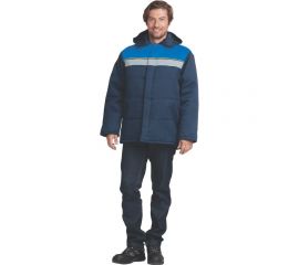 Утепленная куртка ГК Спецобъединение ЕВРОТЕЛОГРЕЙКА темно-синий/василек, размер 104-108, рост 170-176 Кур 312/104/170 