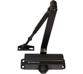 Дверной доводчик Tantos усилие EN3, вес двери до 75 кг, две регулировки, черный TS-DC065 