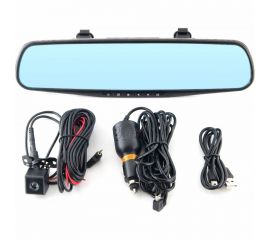 Зеркало-видеорегистратор SWAT накладное, экран 4.3"", + дополнительная камера заднего вида VDR-4U 