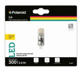 Светодиодная лампа Polaroid 12V G 2,8W 3000K G4 300lm упаковка 5шт PL-G412V33/5 