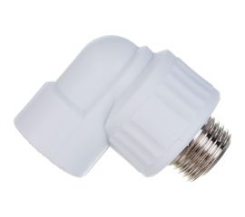 Комбинированный угольник VALFEX PP-R белый, 20х1/2 дюйма НР 10126020 127-0592 