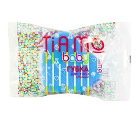 Губка для тела TIAMO Baby СЕРДЕЧКО поролон 7741 