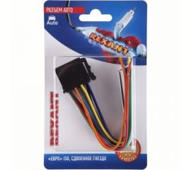 Разъем для автомагнитолы REXANT Евро ISO, гнездо сдвоенное 06-0126-C 