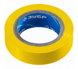 Изолента Зубр ЭЛЕК-10 ПВХ не поддерживает горение 10м /0 13х15мм/ желтая 1233-5_z02 