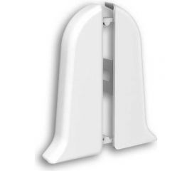 Торцевые заглушки для плинтуса DECONIKA (85 мм; 001 Белый; 2 шт.) Д-П85-Тп-Ф1 001 БЕЛ 