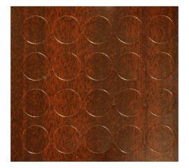 Заглушка Невский Крепеж самоклейка 12 мм, махагон, 20 шт. 801763 