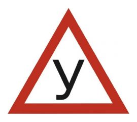 Наклейка SKYWAY НОВИЧОК треуг. У ГОСТ наруж. S08101034 