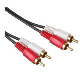Аудио кабель ExeGate EX-CCA-2R2R-2.0 2xRCA 2xRCA, 2м, позолоченные контакты 254083 