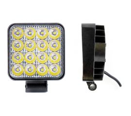Фара рабочего света Nord-Yada 48 Вт, квадрат, 16 диодов дальний 83х83х22 907691 