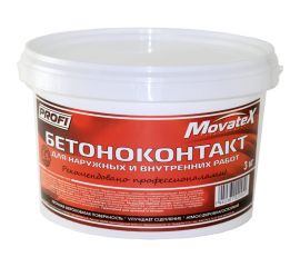 Бетонконтакт для наружных и внутренних работ Movatex PROFI 3 кг Т02279 