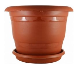 Кашпо Ангора 5 л, с поддоном, терракотовое А5231тр 