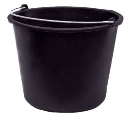 Ведро 14л. строительное, круглое, с ручкой металл цв. чёрный Тара.ру 26239 