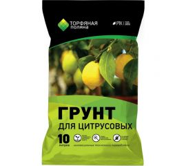 Почвенный грунт Торфяная поляна для Цитрусовых 10 л 00-00000668 