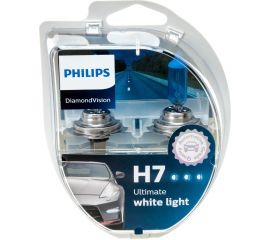 Автолампа, 2шт. PHILIPS H7 55 PX26d DIAMOND VISION 5000K 12V ,1,5,30 HIT 12972DVS2 