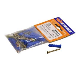 Набор крепления плинтусов VIPкрепеж 6/30 дюбель ежик 30шт/30шт 23902 VIP 