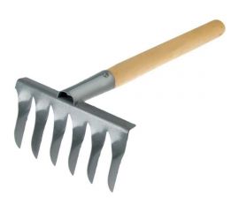 Витые грабли Gigant 6-зубые, нержавейка с черенком GAV-11 