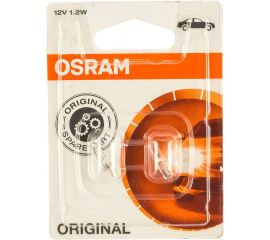 Автолампа, блистер, 2шт. OSRAM W1.2W W2 4.6d, 12V ,1,10 2721-02B 