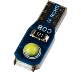 Автолампа SKYWAY диод., T5 (W1.2W), 12 В, 2 COB диода, 1-конт., белая панель S08201543 