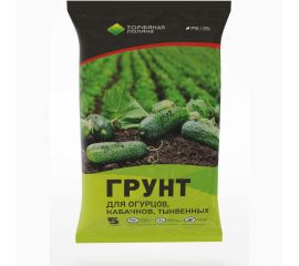 Почвенный грунт Торфяная поляна для Огурцов кабачков тыквенных 5 л 00-00000661 